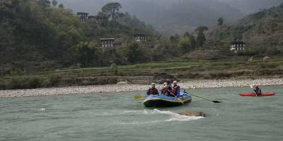 River rafting in Bhutan
